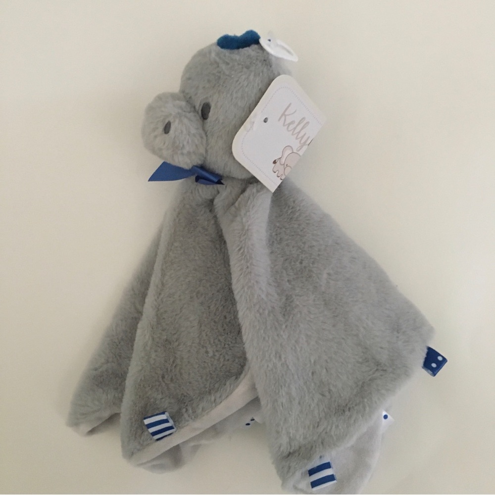 NEW Baby Lovey Dino Soft Baby Toy Plush Gray Dinosaur Taggies *Note | Kellybaby
